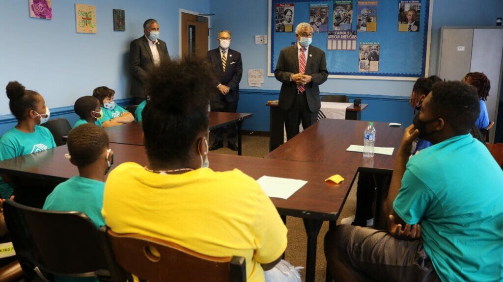 House Education and Labor Chairman Bobby Scott (D-VA) visits Boys & Girls Clubs of the Virginia Peninsula to talk with youth about his career path to Congress and answer questions from Club Kids.