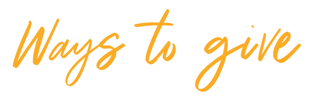 Ways to give